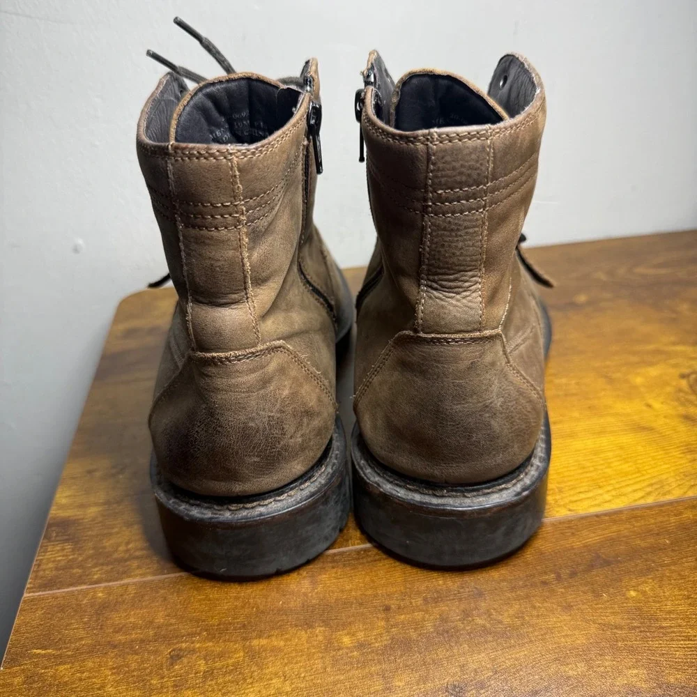Johnston & Murphy Karnes Moc Toe Boots Mens Size 10 Brown 20-0692